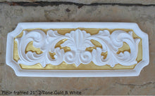 Load image into Gallery viewer, Decor FLEUR De Lis Framed Tuscan wall art plaque 21" Neo-Mfg
