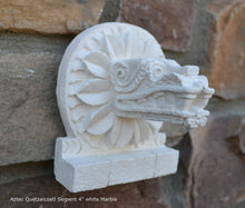 Load image into Gallery viewer, History Feathered Serpent Head of Quetzalcoatl Aztec Maya Artifact Carved Sculpture Statue 4&quot; www.Neo-Mfg.com
