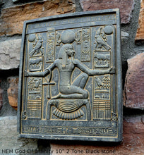 Load image into Gallery viewer, Egyptian HEH God Of Infinity Tutankhamen Fragment Plaque Wall Frieze 10" tall www.NEO-MFG.com d10
