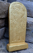 Load image into Gallery viewer, Aztec Mayan Petén Machaquilá Stela 3 wall plaque art Sculpture 15&quot; www.Neo-Mfg.com Museum reproduction L15
