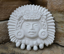 Load image into Gallery viewer, Aztec Inca Zapotec Idol ceremonial mask sculpture wall plaque art www.neo-mfg.com 8" home garden decor n8
