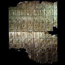 Load image into Gallery viewer, History Egyptian List of Kings Sculptural wall relief plaque www.Neo-Mfg.com 2.25&quot;
