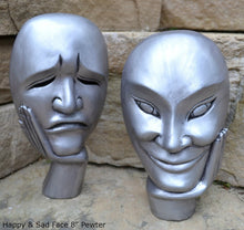 Load image into Gallery viewer, Decor Happy &amp; Sad Face Theater Wall or Table Sculpture Statue 8&quot; Neo-Mfg.com home decor
