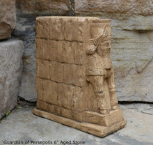 Load image into Gallery viewer, Historical Assyrian Lamassu Persian winged bull Guardian of Persepolis relief sculpture ancient replica Sculpture www.Neo-Mfg.com 6&quot;
