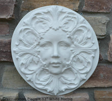 Load image into Gallery viewer, Greenwoman Elegant Sculptural Wall frieze plaque Fragment relief www.Neo-Mfg.com 12&quot;

