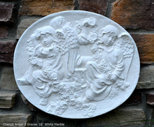 Load image into Gallery viewer, Cherub Angel 3 Graces wall sculpture plaque 18&quot; Neo-mfg
