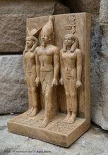 Load image into Gallery viewer, Egyptian Triads of Menkaure mycerinus 3rd Sculpture statue museum reproduction art 7&quot; www.Neo-Mfg.com home decor Museum Reproduction
