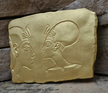 Load image into Gallery viewer, History Egyptian Akhenaten &amp; Nefertiti Wilbour Plaque Artifact Sculpture 11&quot; www.Neo-Mfg.com home decor m12
