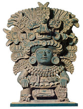 Load image into Gallery viewer, History Aztec Maya Mesoamerica God of Corn Zapotec Deity Vessel wall plaque relief Sculpture www.Neo-Mfg.com 10&quot; p3
