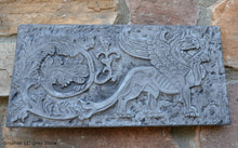Load image into Gallery viewer, Griffin gryphon Winged lion wall Sculpture plaque 11&quot; www.Neo-Mfg.com Home decor mystical e20
