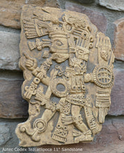Load image into Gallery viewer, History Aztec Maya Artifact Carved Tezcatlipoca Sculpture Statue 11" Tall www.Neo-Mfg.com Wall art Codex m8
