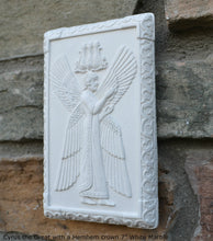 Load image into Gallery viewer, Persian Cyrus the Great with a Hemhem crown king sculpture wall plaque 6&quot; www.neo-mfg.com 3*

