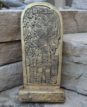 Load image into Gallery viewer, Aztec Mayan Petén Machaquilá Stela 3 wall plaque art Sculpture 15" www.Neo-Mfg.com Museum reproduction L15
