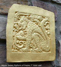 Load image into Gallery viewer, Aztec Mayan Jaguar Balam Cat sculpture Wall plaque carving 7&quot; www.Neo-Mfg.com b15

