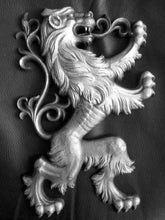 Load image into Gallery viewer, Animal LION Rampant Lowenbrau sculpture wall art frieze www.Neo-Mfg.com 13&quot; medieval right or left face home decor

