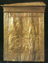 Load image into Gallery viewer, History Egyptian King Tutankhamun Tut Golden Shrine Left side Plaque Sculpture 11&quot; www.Neo-Mfg.com home decor Museum Reproduction h9
