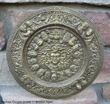Load image into Gallery viewer, History Medusa Shield Artifact Carved Sculpture Statue 7" www.Neo-Mfg.com b10
