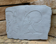 Load image into Gallery viewer, History Egyptian Akhenaten &amp; Nefertiti Wilbour Plaque Artifact Sculpture 11&quot; www.Neo-Mfg.com home decor
