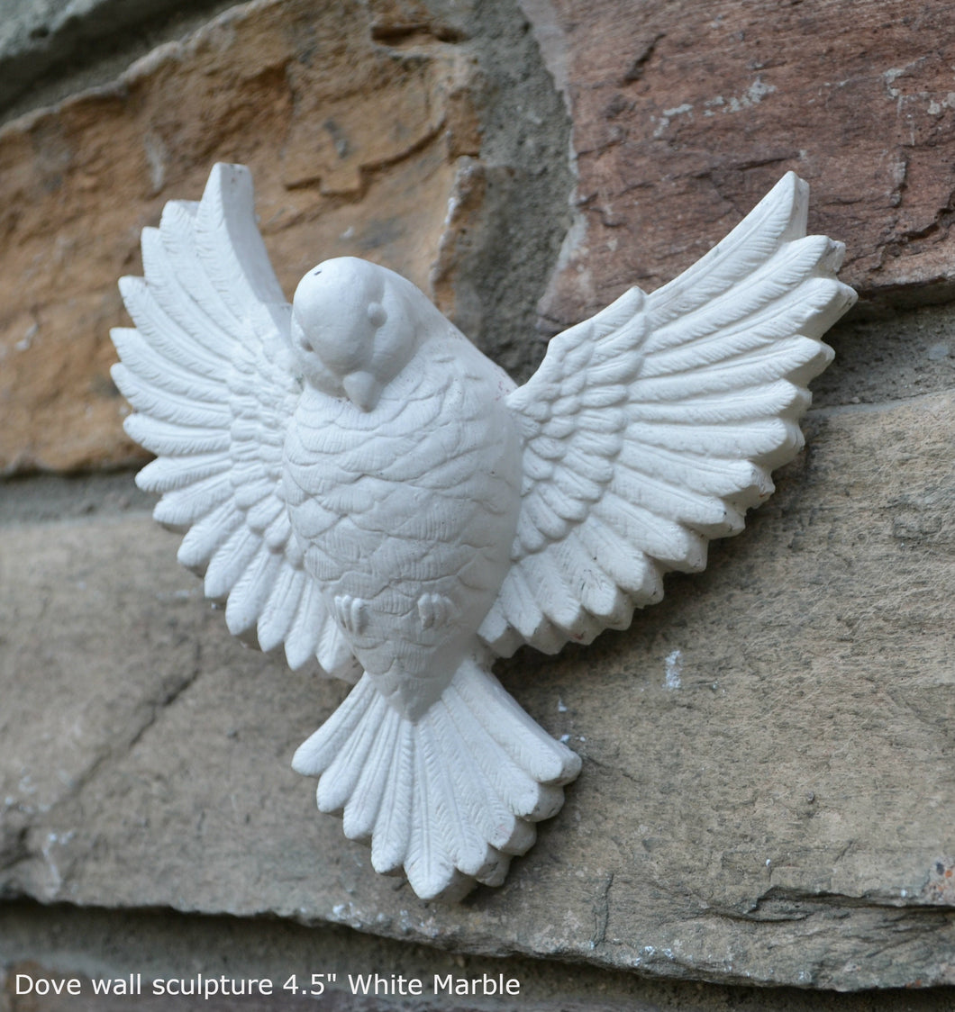 Nature Bird Dove Sculptural wall plaque relief home decor www.Neo-Mfg.com 4.5