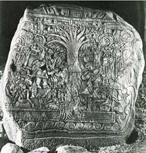 Load image into Gallery viewer, Aztec Mayan Stele 5 Tree Of Life Izapa Olmec Sculpture wall plaque 14" www.Neo-Mfg.com
