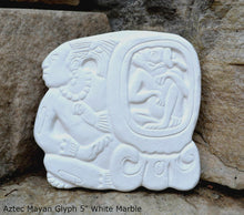 Load image into Gallery viewer, Aztec Mayan Glyph Wall plaque Fragment relief www.Neo-Mfg.com 4"
