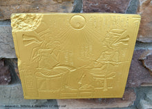 Load image into Gallery viewer, History Egyptian Akhenaten, Nefertiti &amp; Daughters Plaque Artifact Sculpture 11" www.Neo-Mfg.com home decor e26
