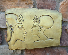 Load image into Gallery viewer, History Egyptian Akhenaten &amp; Nefertiti Wilbour Plaque Artifact Sculpture 11&quot; www.Neo-Mfg.com home decor
