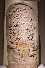 Load image into Gallery viewer, Aztec Mayan Petén Machaquilá Stela 3 wall plaque art Sculpture 15&quot; www.Neo-Mfg.com Museum reproduction L15
