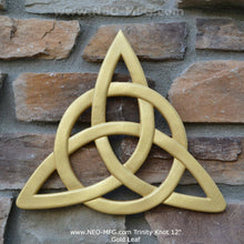 Load image into Gallery viewer, Celtic decor Trinity Knot triquetra Wall Plaque sculpture Irish www.Neo-Mfg.com 12"
