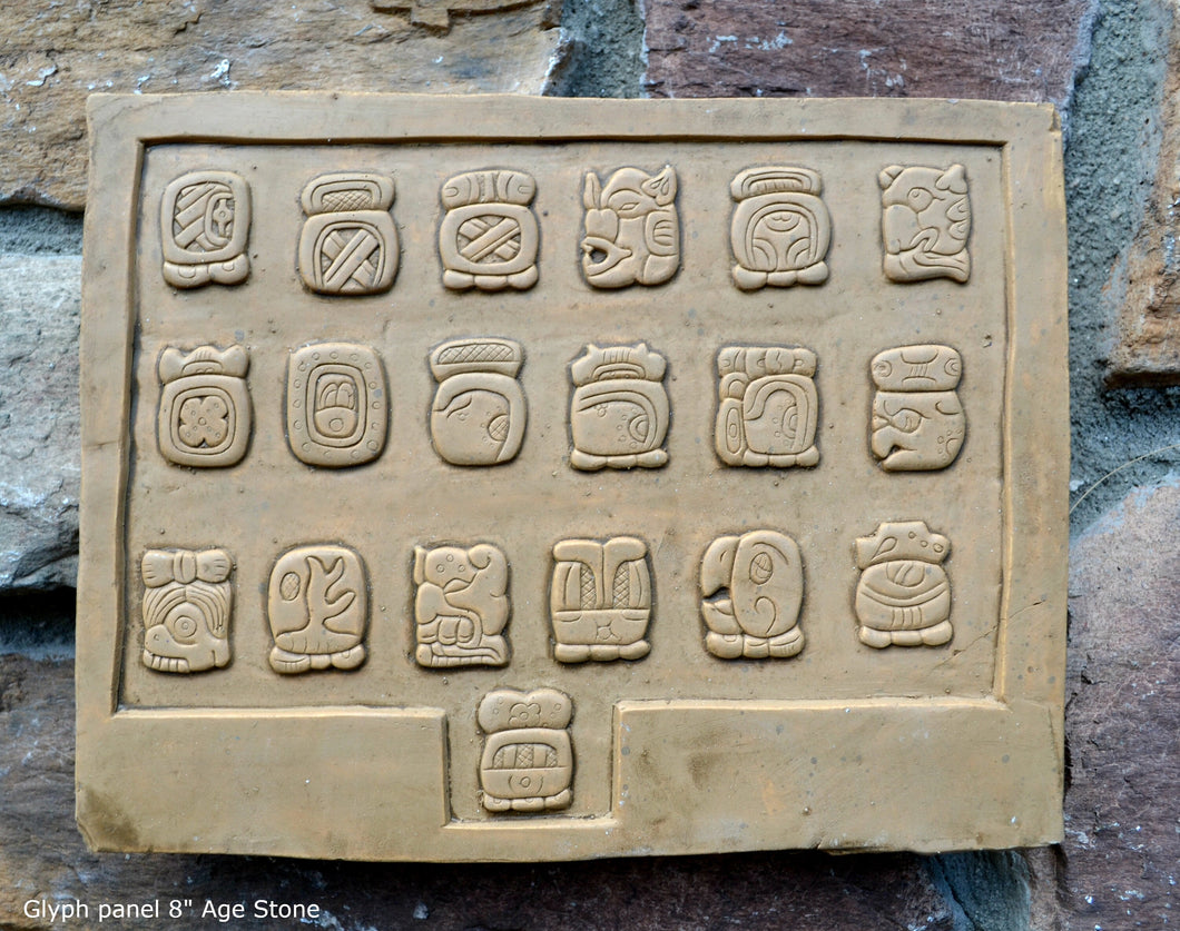 Aztec Mayan Glyph panel Sculptural Wall frieze plaque relief www.Neo-Mfg.com 8