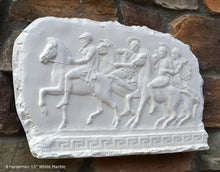 Load image into Gallery viewer, Roman Greek 4 horseman Artifact Carved Sculpture Statue www.Neo-Mfg.com 15&quot;
