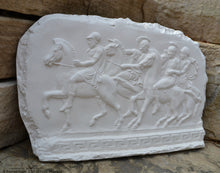 Load image into Gallery viewer, Roman Greek 4 horseman Artifact Carved Sculpture Statue www.Neo-Mfg.com 15&quot;
