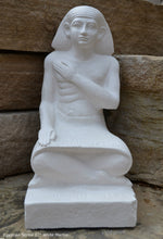 Load image into Gallery viewer, History Egyptian Imeni Imeny Scribe Seated Sculpture Statue 12&quot; www.Neo-Mfg.com Museum Replica Grand size
