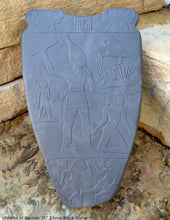 Load image into Gallery viewer, History Egyptian Palette of Narmer Sculptural wall relief www.Neo-Mfg.com 15&quot;
