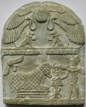 Load image into Gallery viewer, History Egyptian Diocletian offering mummy Buchis Bull Plaque Artifact Sculpture 8&quot; www.Neo-Mfg.com Museum reproduction
