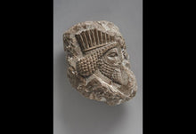 Load image into Gallery viewer, Assyrian Relief head of a Persian nobleman Persian Persepolis wall plaque art Sculpture 12&quot; www.Neo-Mfg.com Museum reproduction
