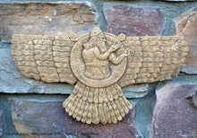 Load image into Gallery viewer, Historical Assyrian Ashur Ashurnasirpal II Shamash wall Sculpture www.Neo-Mfg.com 12" Mesopotamia
