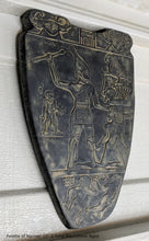 Load image into Gallery viewer, History Egyptian Palette of Narmer Sculptural wall relief www.Neo-Mfg.com 15&quot;
