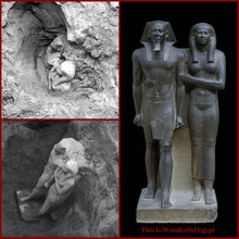 Load image into Gallery viewer, History Egyptian King Menkaura Mycerinus &amp; queen Statue Sculpture 16&quot; www.Neo-Mfg.com home decor Museum reproduction
