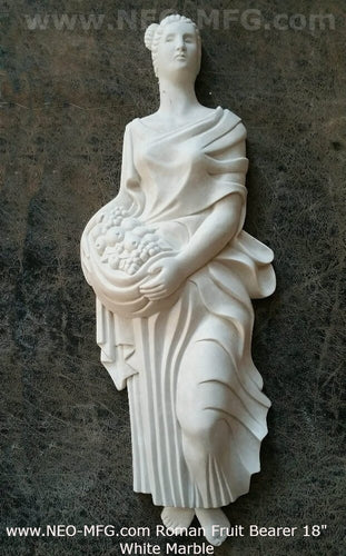 Roman Greek Fruit Bearer Figure Sculptural Wall relief www.Neo-Mfg.com 18