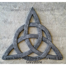 Load image into Gallery viewer, Celtic decor Trinity Knot triquetra Wall Plaque sculpture Irish www.Neo-Mfg.com 12&quot;
