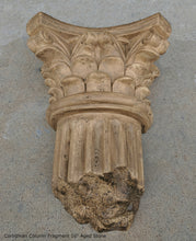 Load image into Gallery viewer, Roman Greek Wall Corinthian Column plaque Fragment relief www.Neo-Mfg.com 16&quot; each
