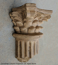 Load image into Gallery viewer, Roman Greek Wall Corinthian Column plaque Fragment relief www.Neo-Mfg.com 16" each

