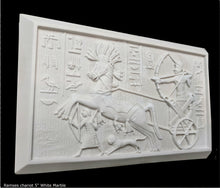 Load image into Gallery viewer, History Egyptian Ramses chariot Sculptural wall relief plaque www.Neo-Mfg.com 5"
