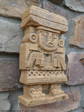 Load image into Gallery viewer, History Aztec Maya Chalchiuhtlicue Teotihuacan Stele Totem Artifact Sculpture Statue 8&quot; Tall www.Neo-Mfg.com Museum replica
