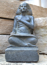 Load image into Gallery viewer, History Egyptian Imeni Imeny Scribe Seated Sculpture Statue 12&quot; www.Neo-Mfg.com Museum Replica Grand size
