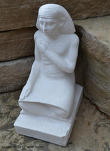 Load image into Gallery viewer, History Egyptian Imeni Imeny Scribe Seated Sculpture Statue 12&quot; www.Neo-Mfg.com Museum Replica Grand size
