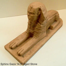 Load image into Gallery viewer, History Egyptian Sphinx of Gaza Sculpture Statue www.Neo-mfg.com 15&quot; Museum quality reproduction
