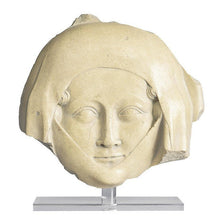 Load image into Gallery viewer, Mask of a woman medieval Sculpture Statue Relief wall fragment www.Neo-mfg.com 10&quot; Museum reproduction n20

