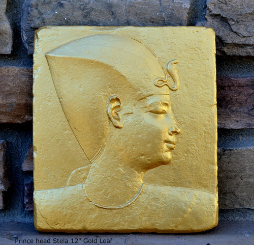 History Egyptian King Prince head Stela Fragment Sculptural wall relief plaque www.Neo-Mfg.com 12